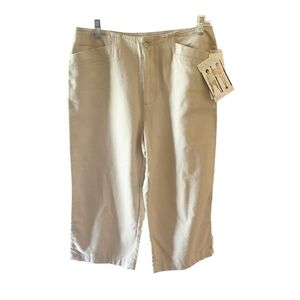 White Stag Vintge New Old Stock Khaki Wide Leg Crop Pants High Rise Size 10P